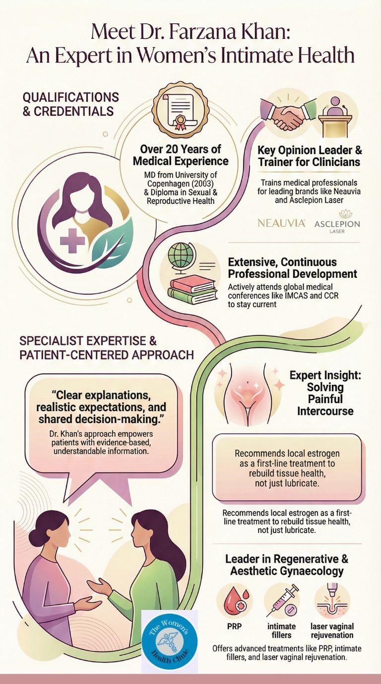 Can local oestrogen improve comfort with sex