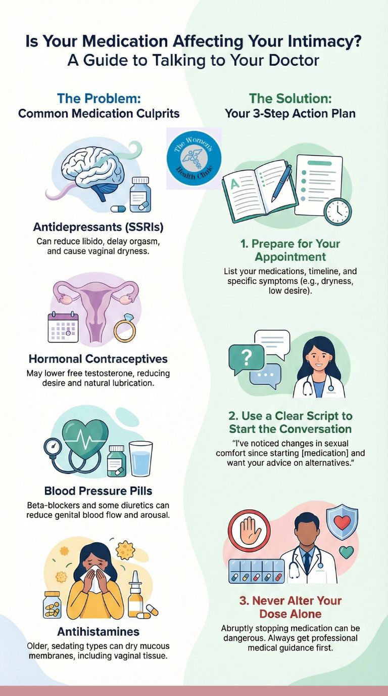 Can switching medication improve sexual comfort—how to discuss safely infographics Can switching medication improve sexual comfort—how to discuss safely
