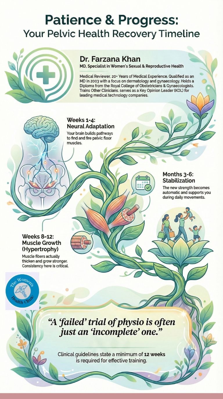 How long does pelvic therapy usually take to help?