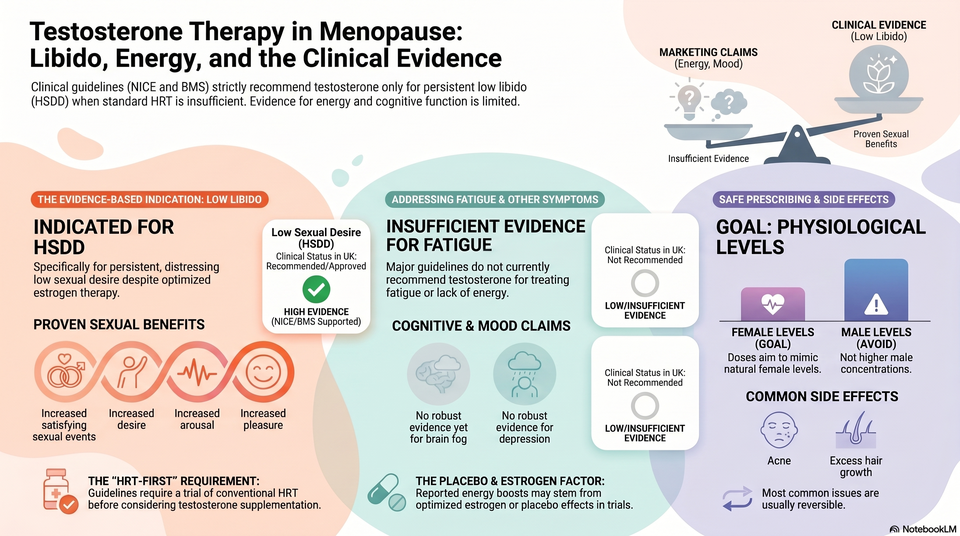 Can testosterone replacement therapy help menopausal women with low ...