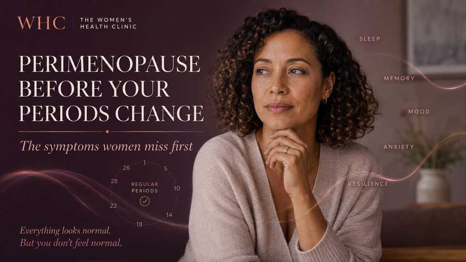 Professional woman reflecting on subtle early perimenopause symptoms