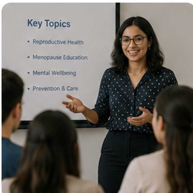 Women's health education class