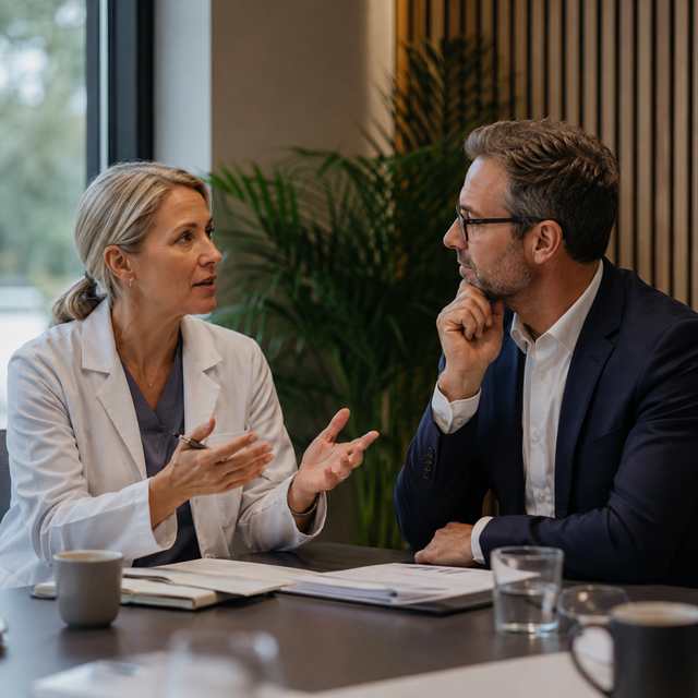 Founder and strategic investor conversation