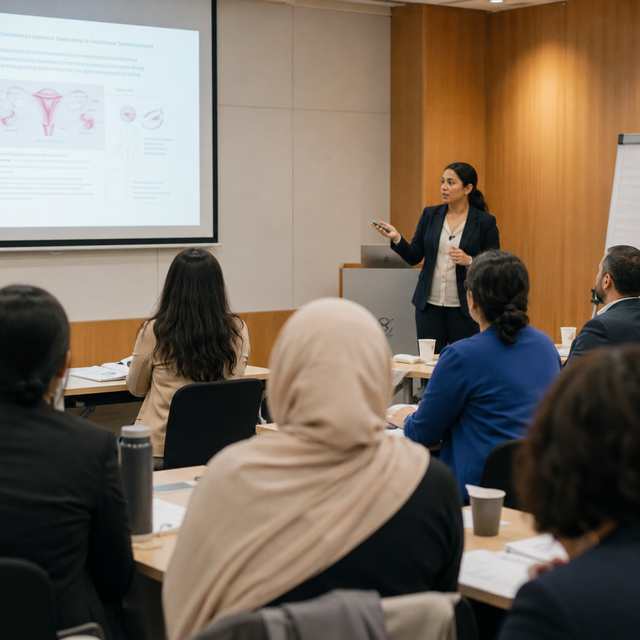 Women's health education session